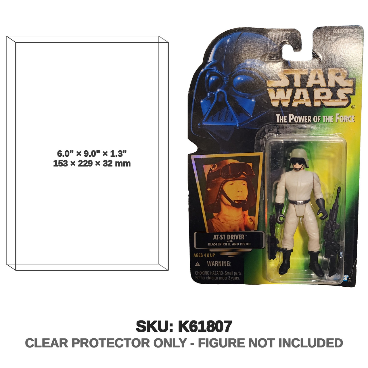 AT-ST Driver Star Wars Power of the Force Figure