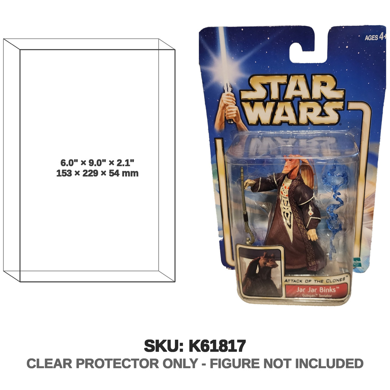 Jar Jar Binks Gungan Senator Star Wars Saga Series Figure
