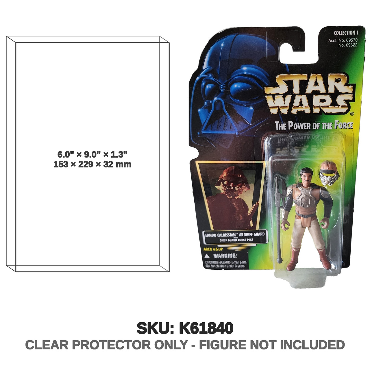 Lando Calrissian Skiff Guard Star Wars Power of the Force Figure