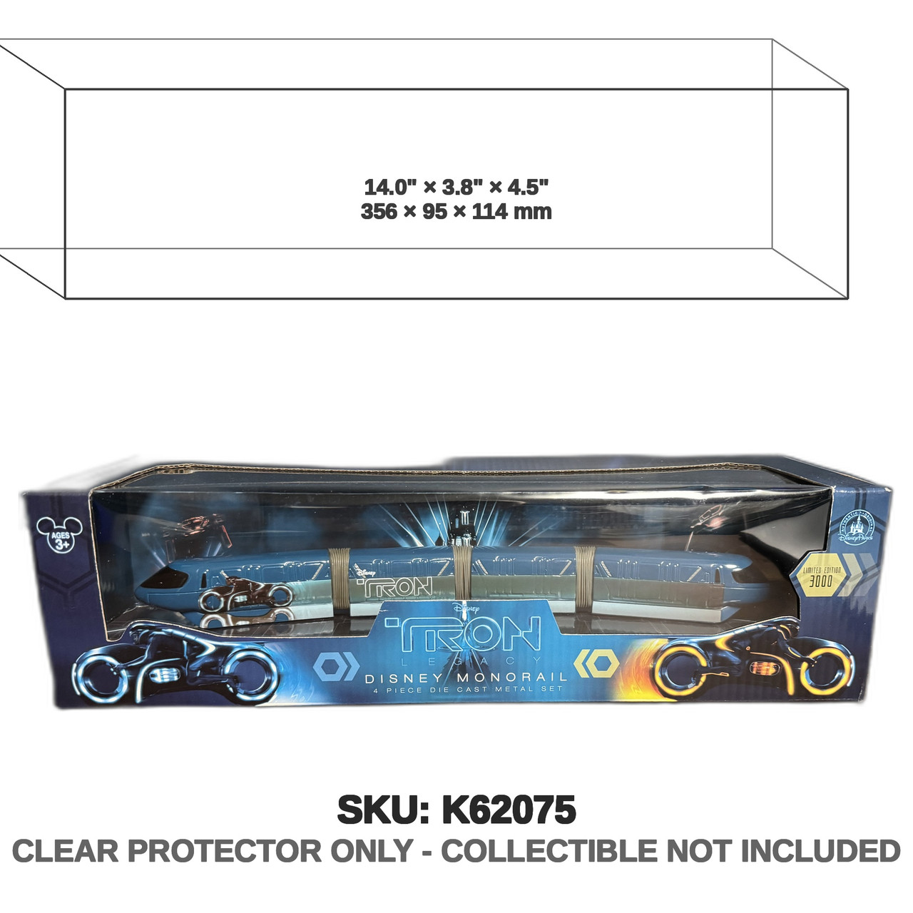 Disney TRON Legacy Monorail Die Cast