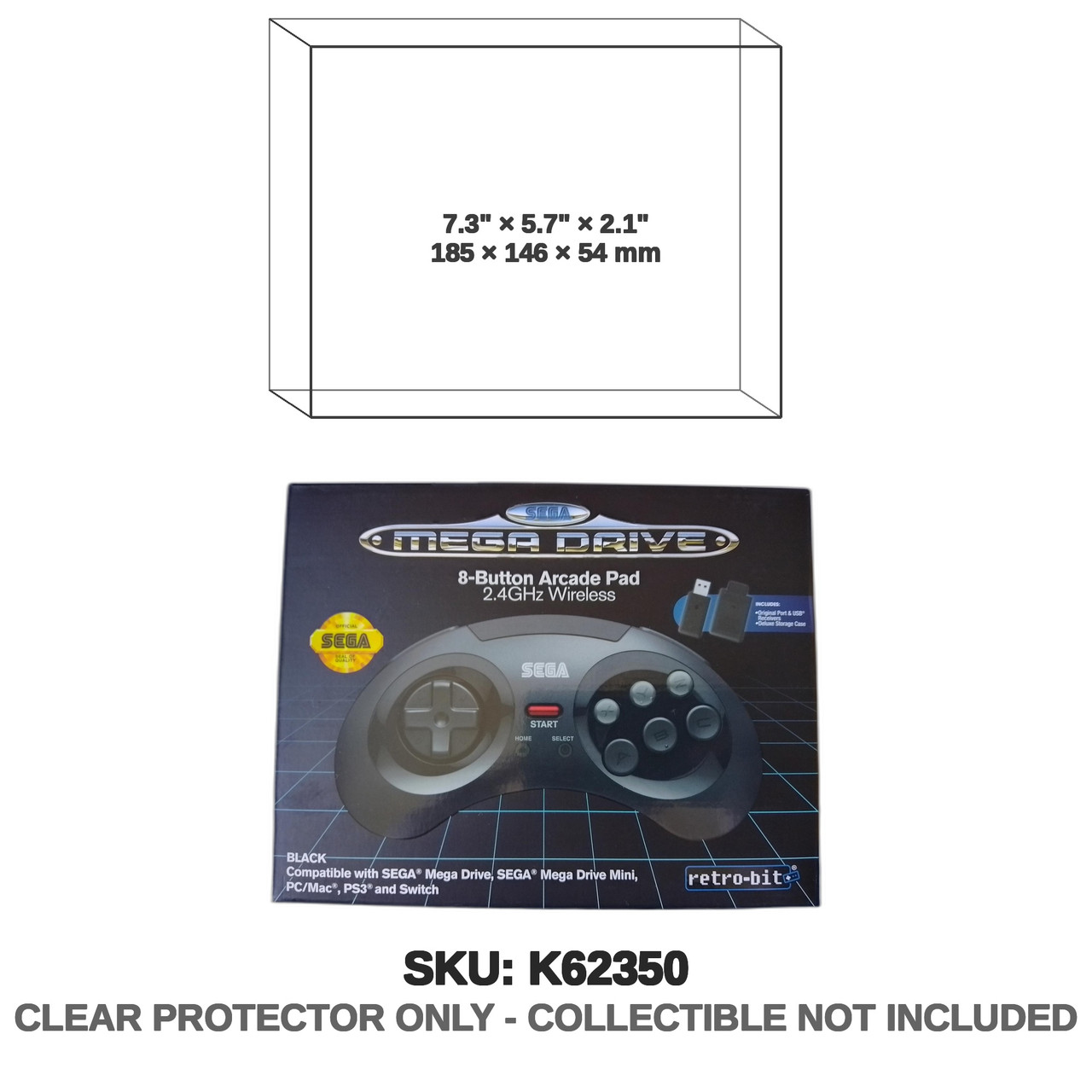 Retro-Bit Sega Megadrive Pad Controller