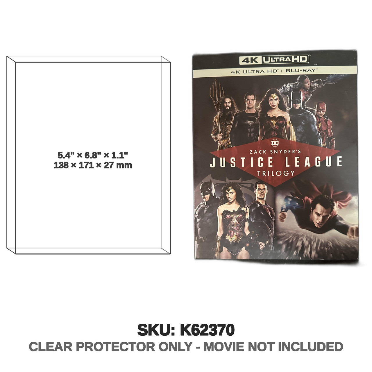 Warner Bros Justice League 4k Uhd Zack Snyder's Trilogy With Slipcover