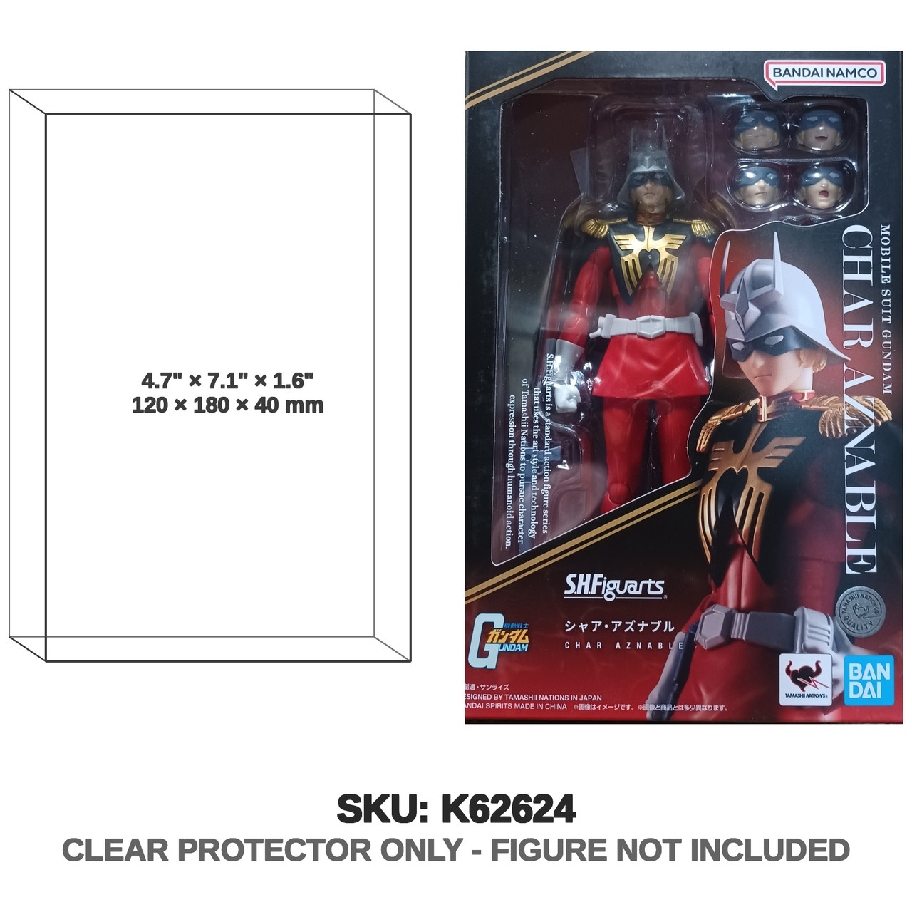 Bandai Mobile Suit Gundam S.H. Figuarts Char Aznable