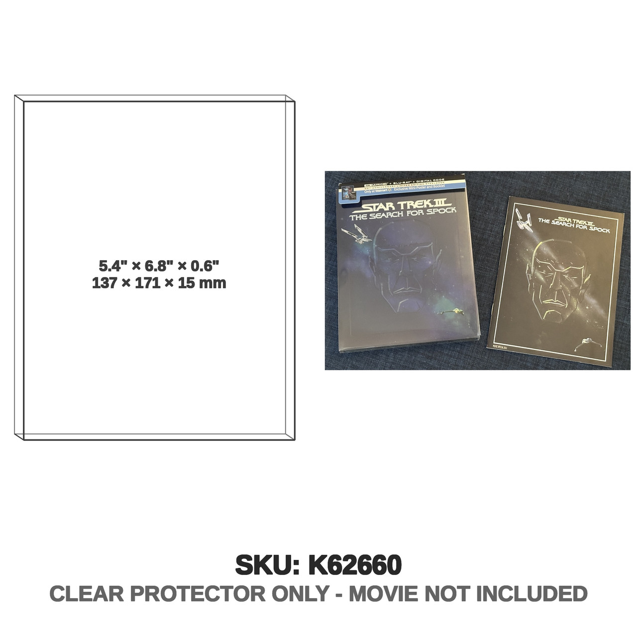 Paramount Pictures Star Trek III: The Search For Spock 4K UHD Walmart 40th Anniversary Steelbook