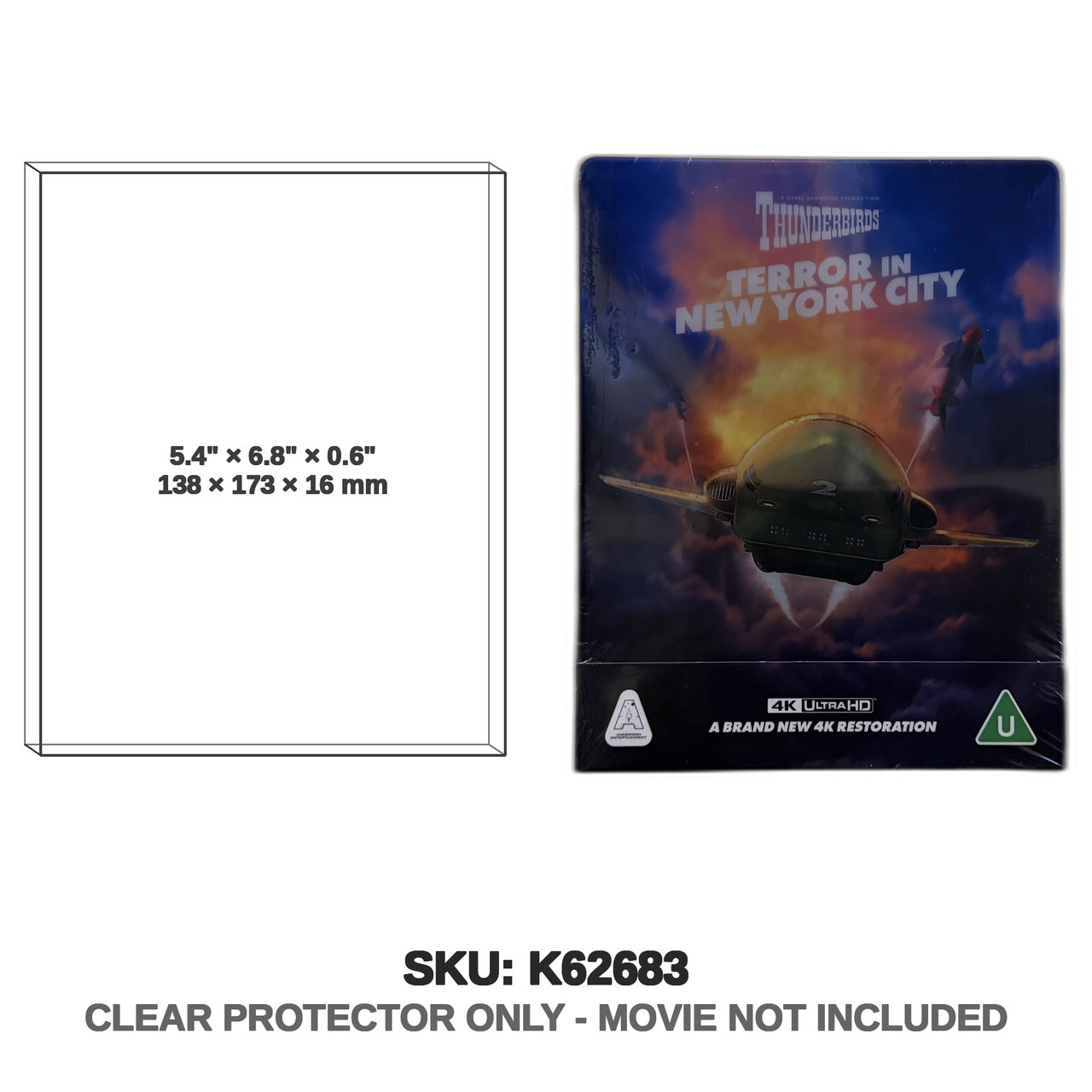 Studiocanal Thunderbirds 4K UHD Steelbook Trapped In The Sky Terror In New York City