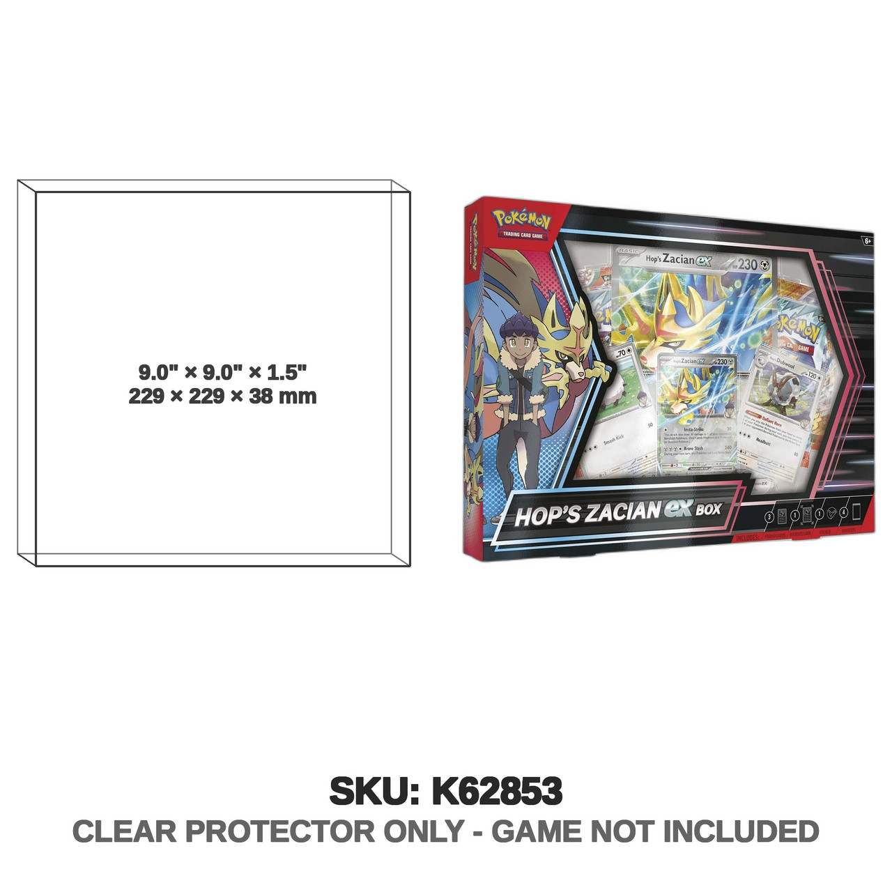 The Pokemon Company Pokemon Hop's Zacian Ex Box