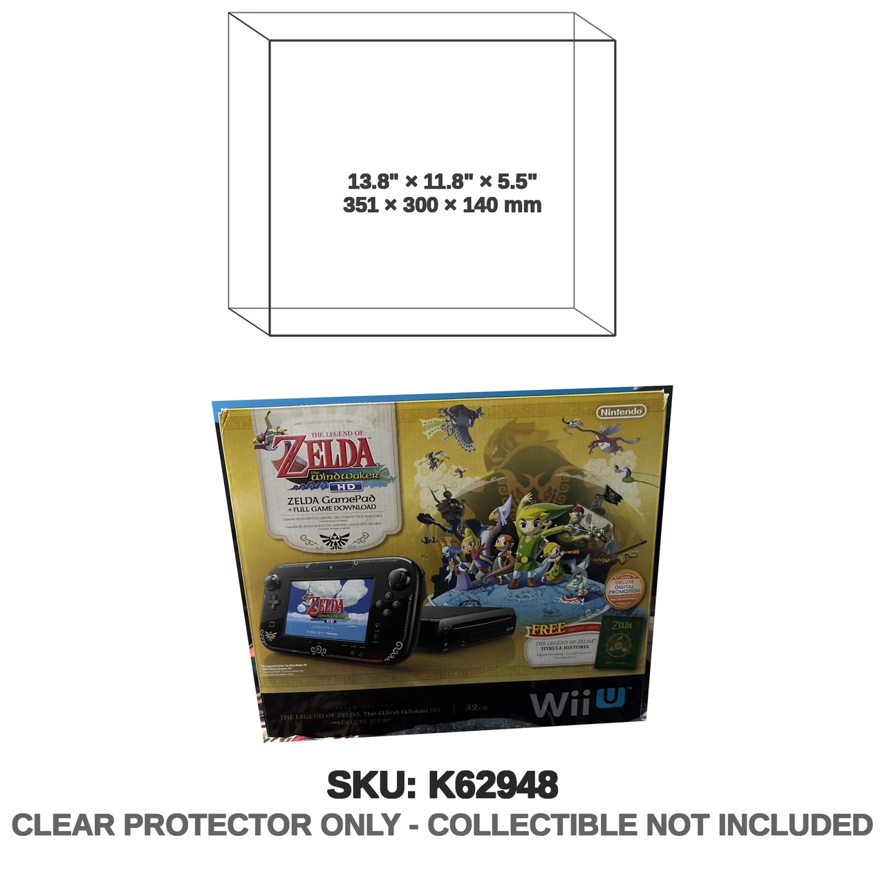 Wind Waker HD Zelda Wii U Console Bundle