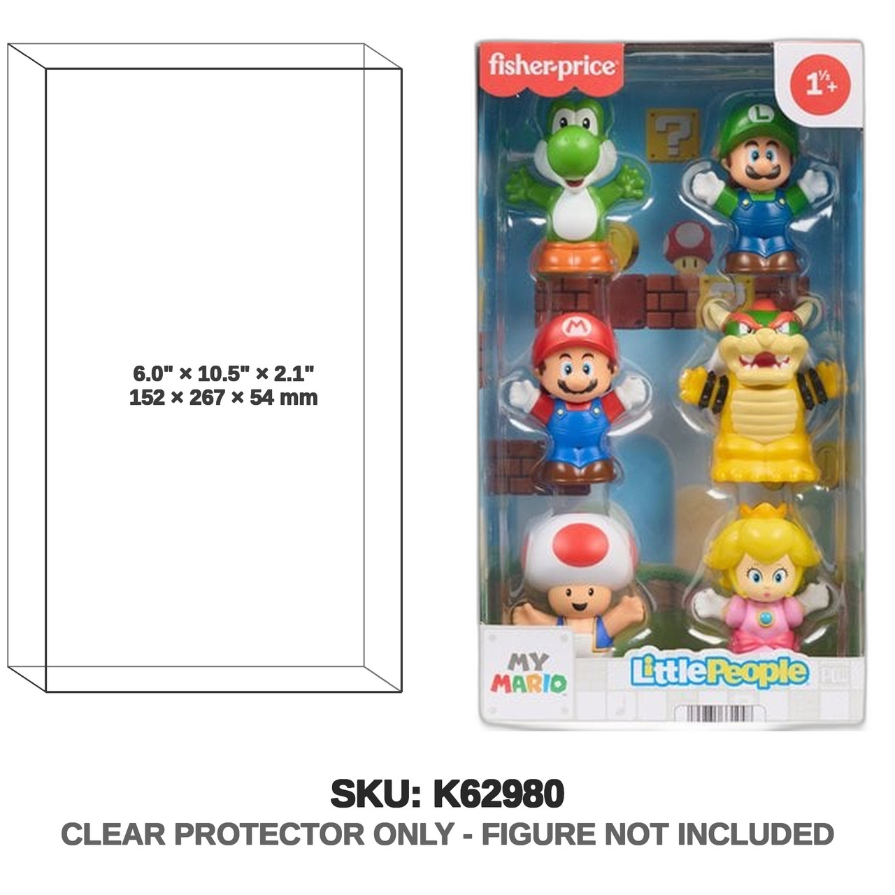 Super Mario Bros Little People 6-Pack