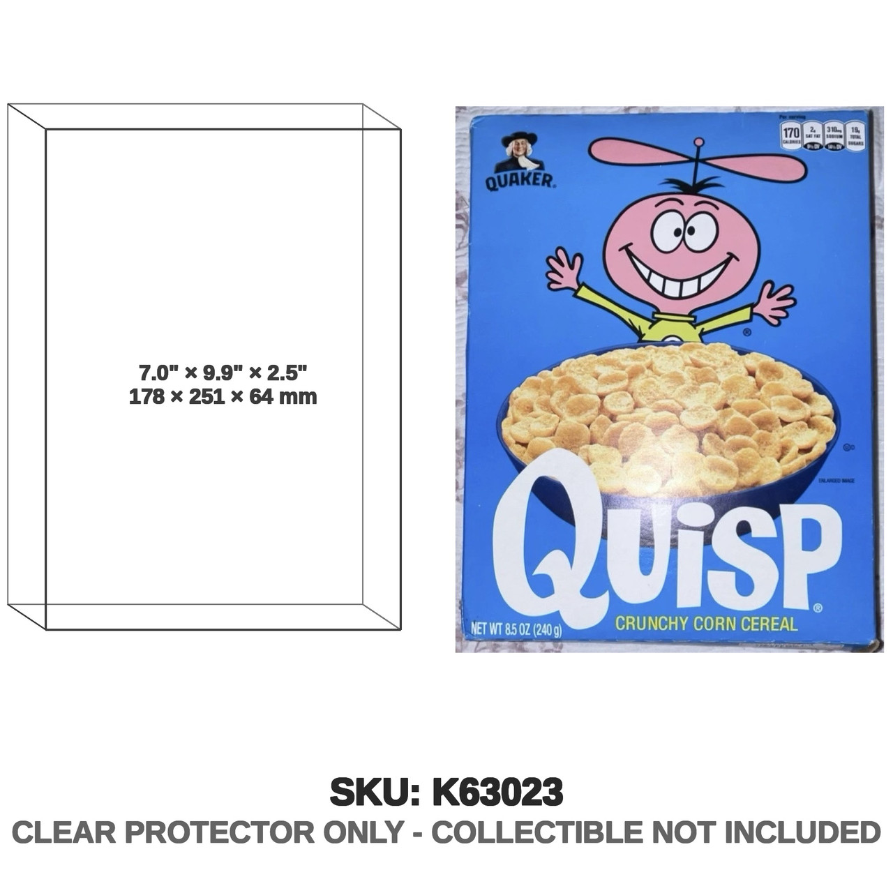 Quisp 1990 Cereal Box