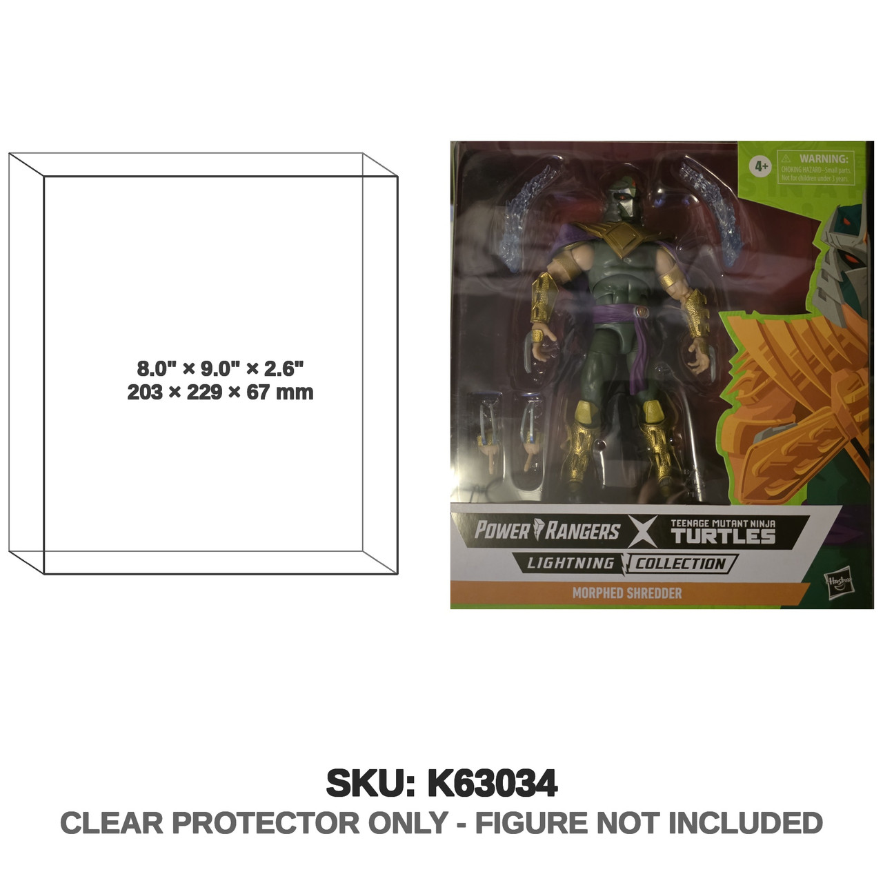 Morphed Shredder Power Rangers x TMNT Lightning Collection Figure
