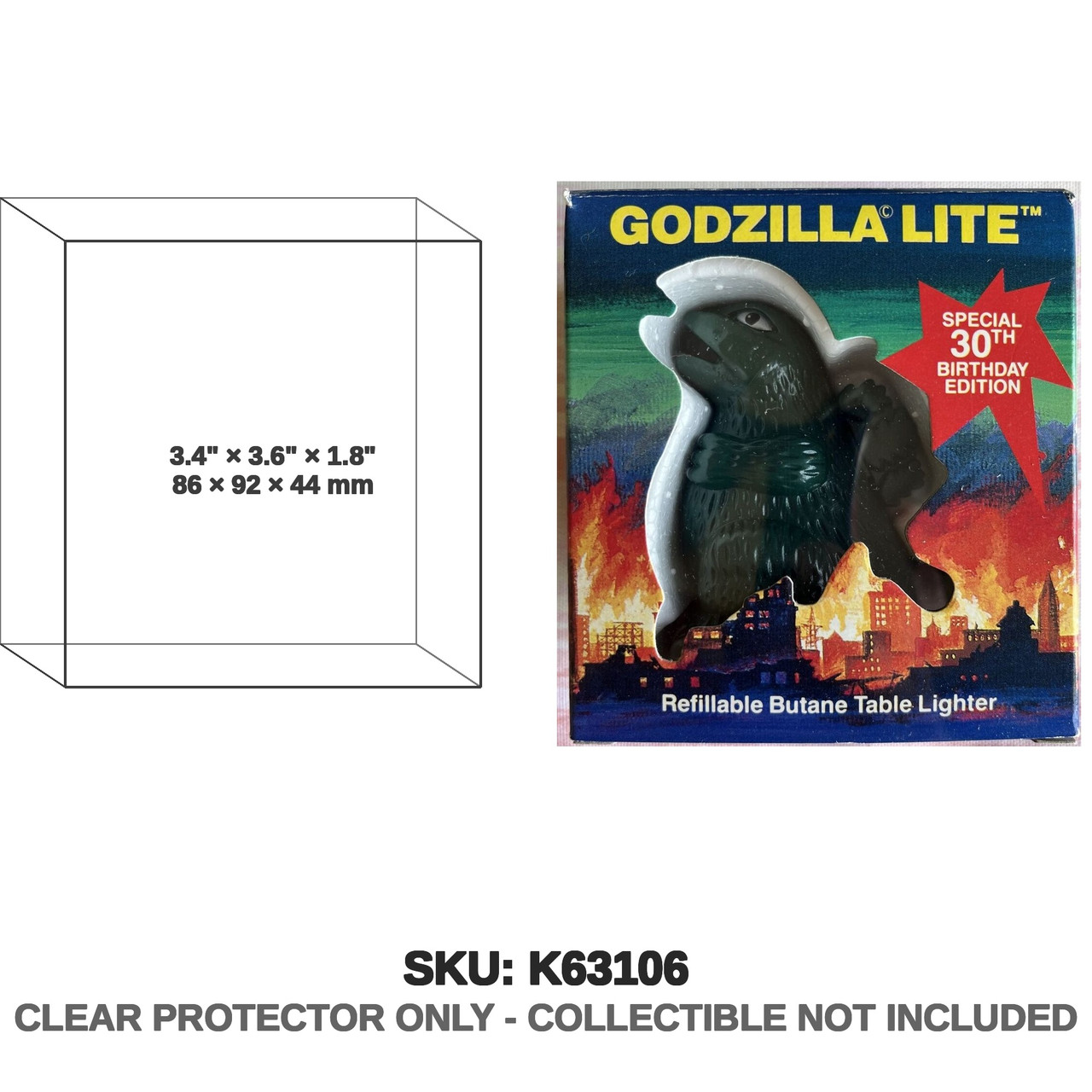 Toho Godzilla Lite Table Lighter (1985)