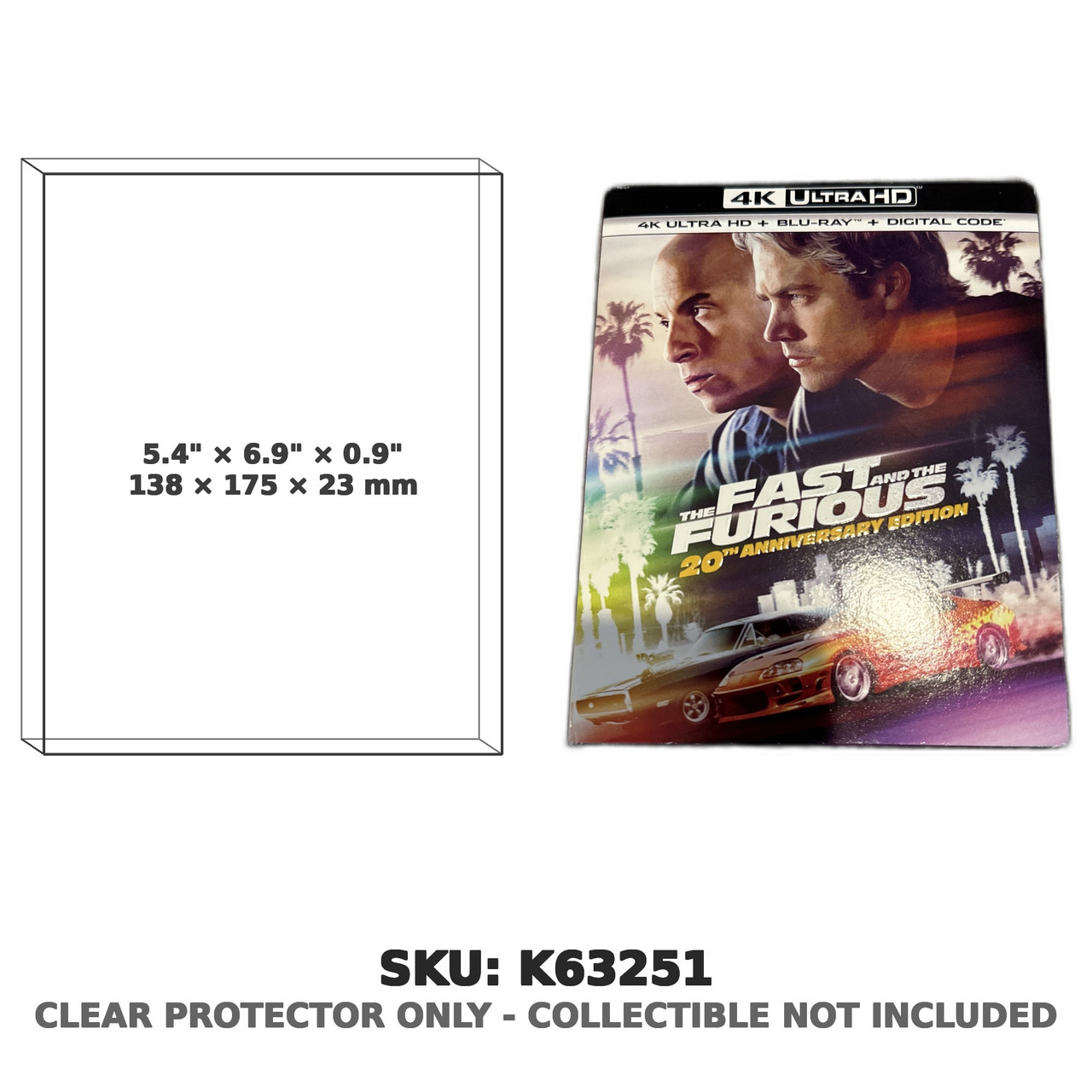Fast and the Furious 20th Anniversary Edition 4K Ultra HD Steelbook