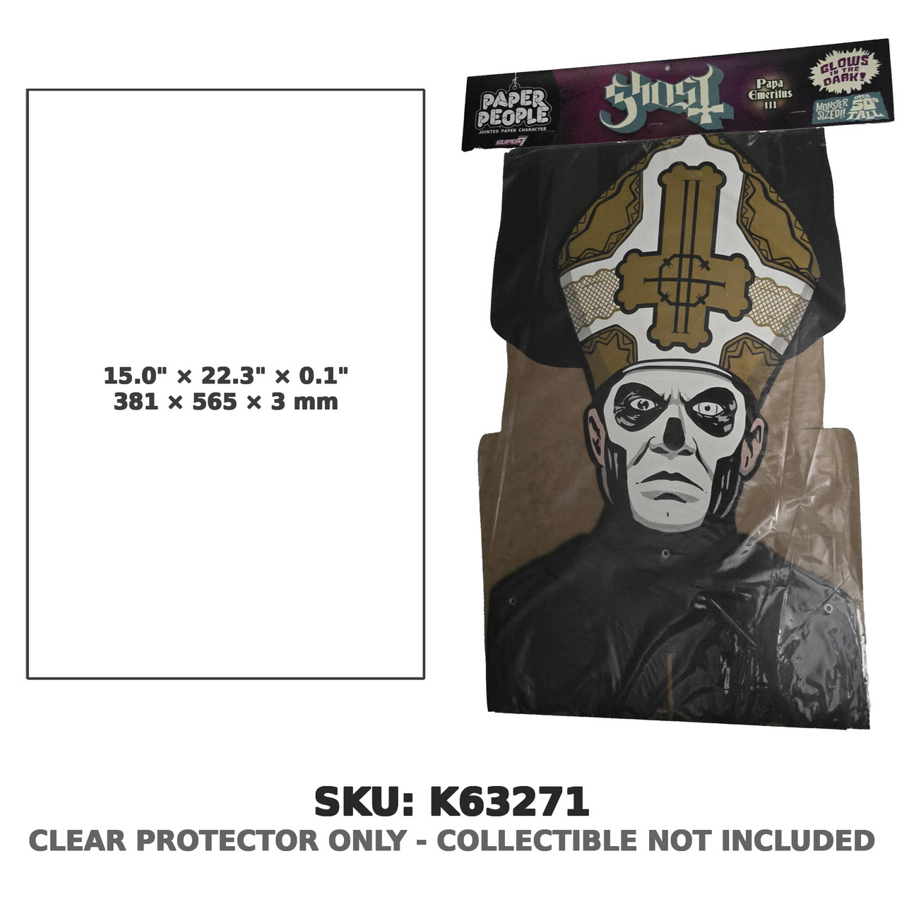 Ghost Papa Emeritus III Super7 Paper People 50" Tall