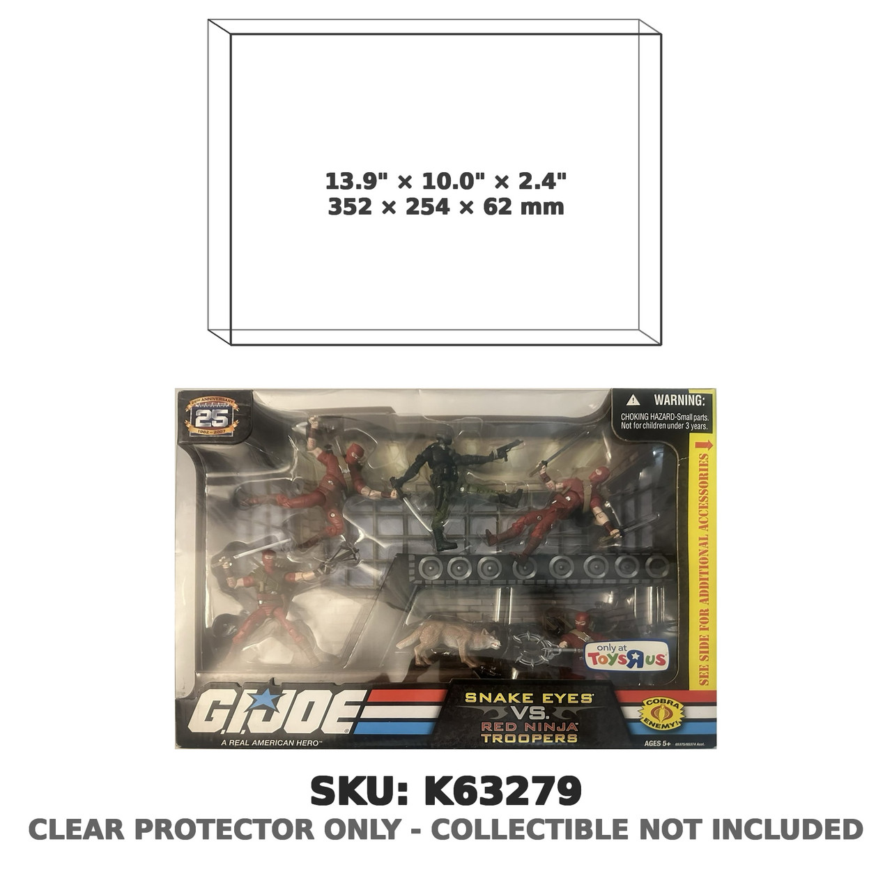 Snake Eyes vs Red Ninja Troopers G.I. Joe Toys R Us Exclusive Figure Set