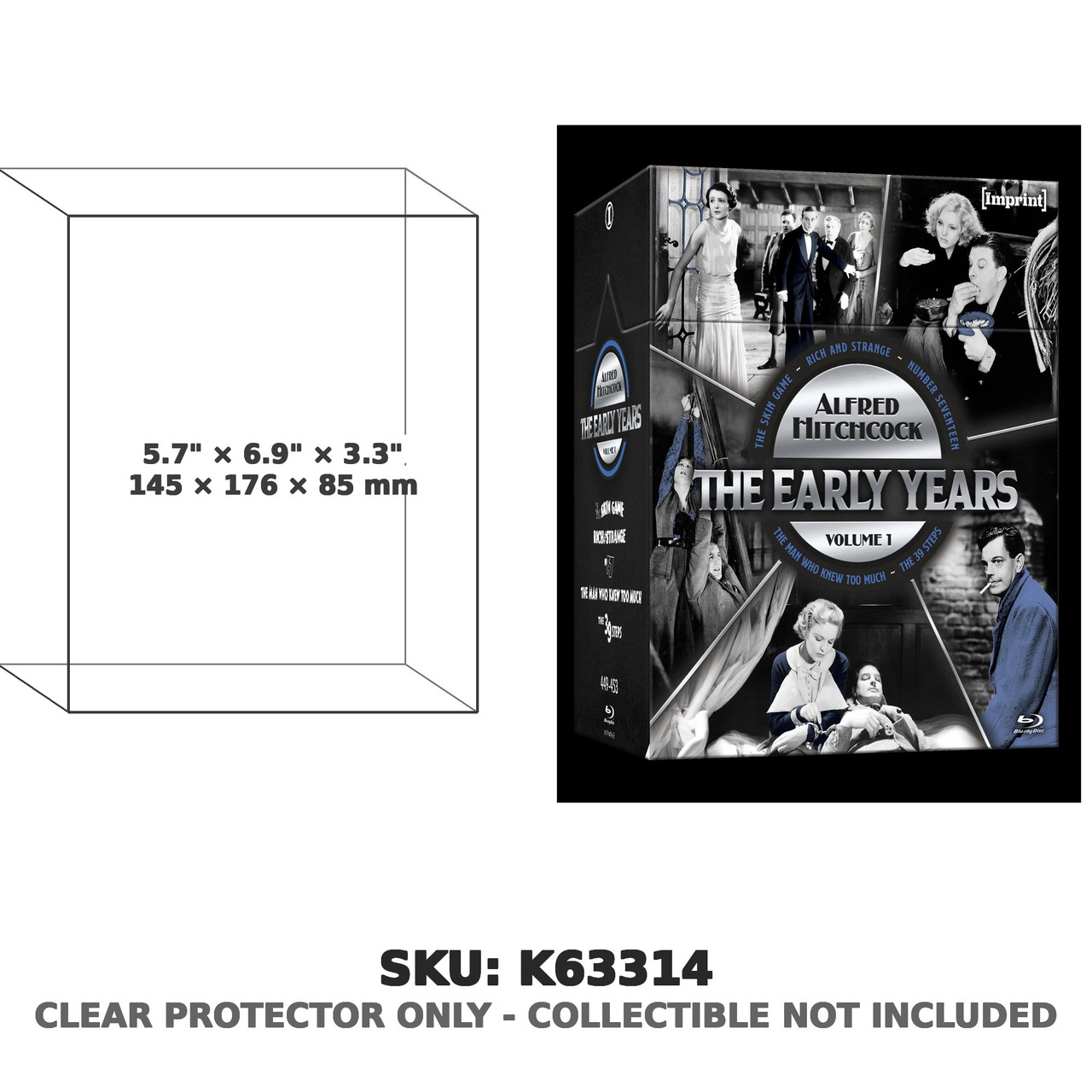 Alfred Hitchcock The Early Years Vol. 1 Imprint Blu-ray Boxset #449-453