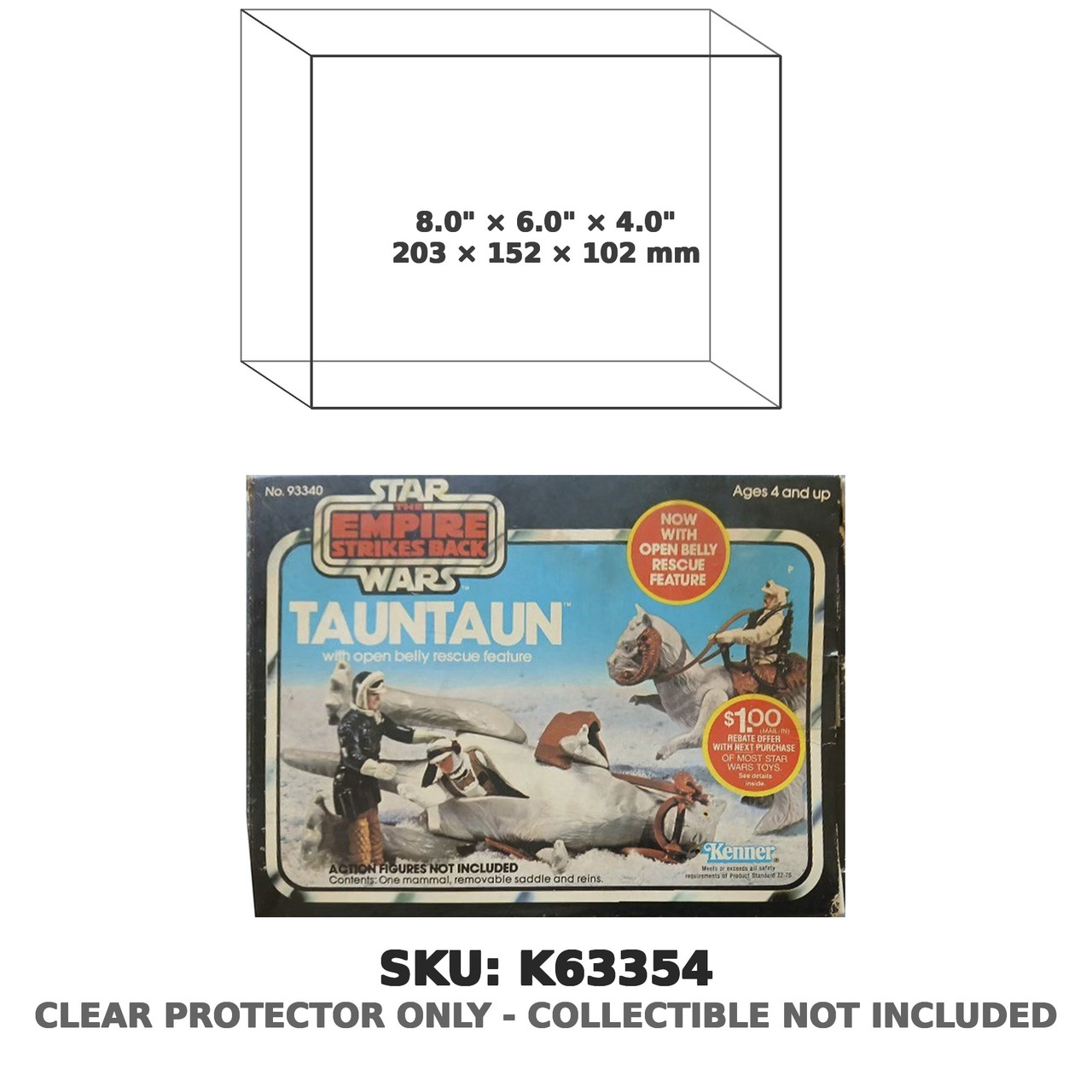 Tauntaun Star Wars ESB Open Belly Rescue 1981 Kenner