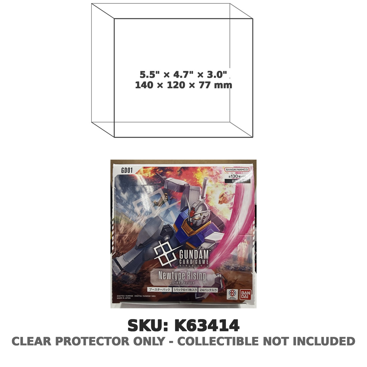 Gundam Newtype Rising GD01 Japanese TCG Hobby Box