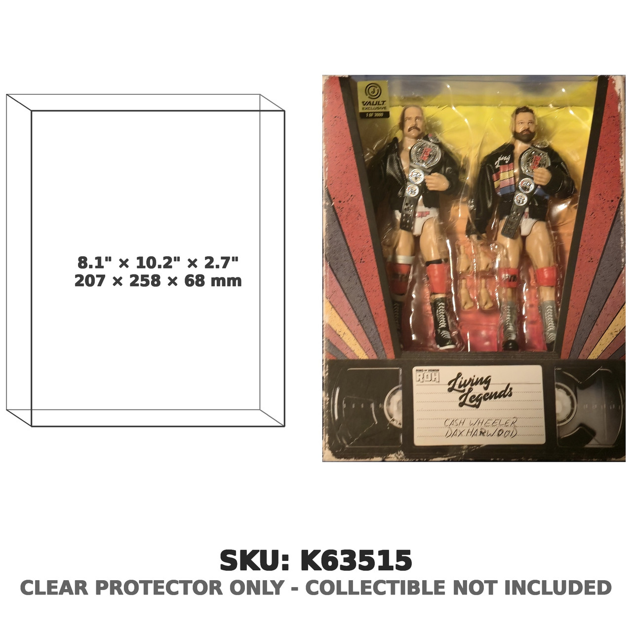 FTR Cash Wheeler Dax Harwood ROH Living Legends Figure 2-Pack