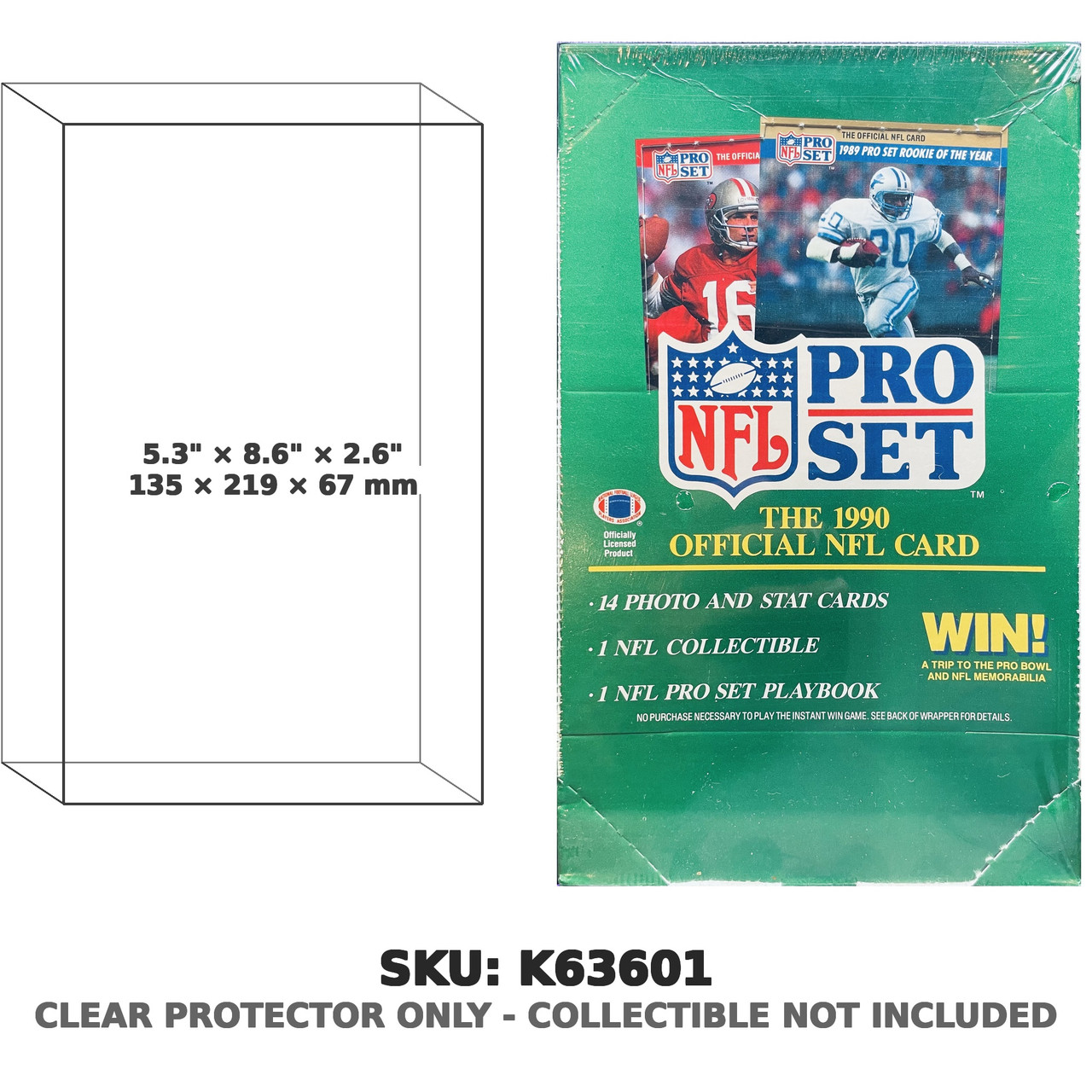 1990 NFL Pro Set Football Series 1 & 2 Wax Box