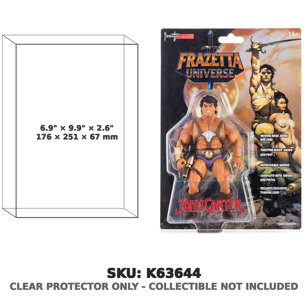 John Carter of Mars Frazetta Universe Retro Figure