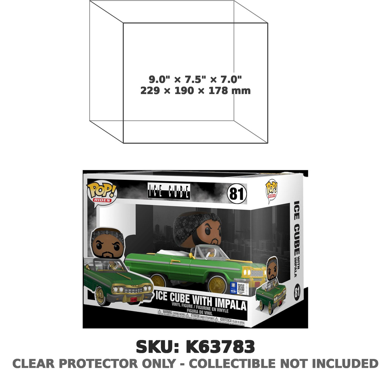 Ice Cube with Impala Funko Pop Rides #81 Figure
