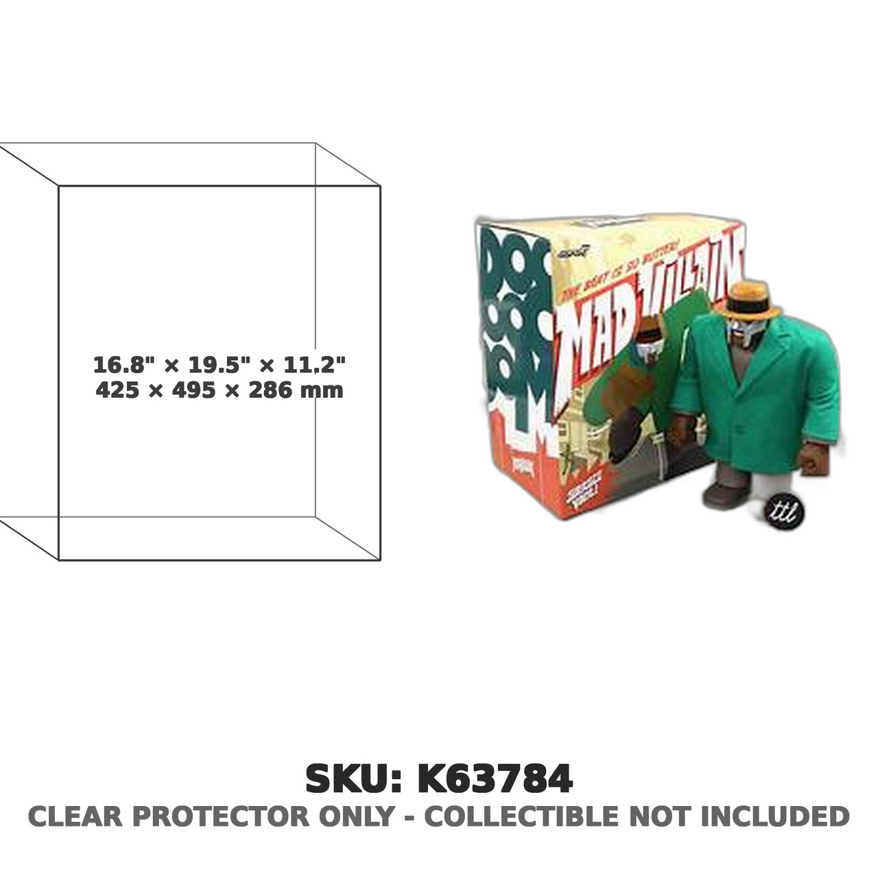 MF Doom Madvillain All Caps Super Size ReAction Figure
