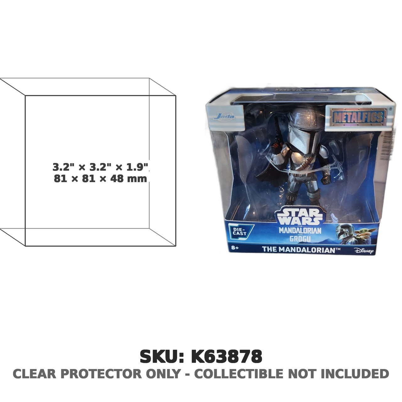 The Mandalorian Star Wars MetalFigs Die-Cast Figure