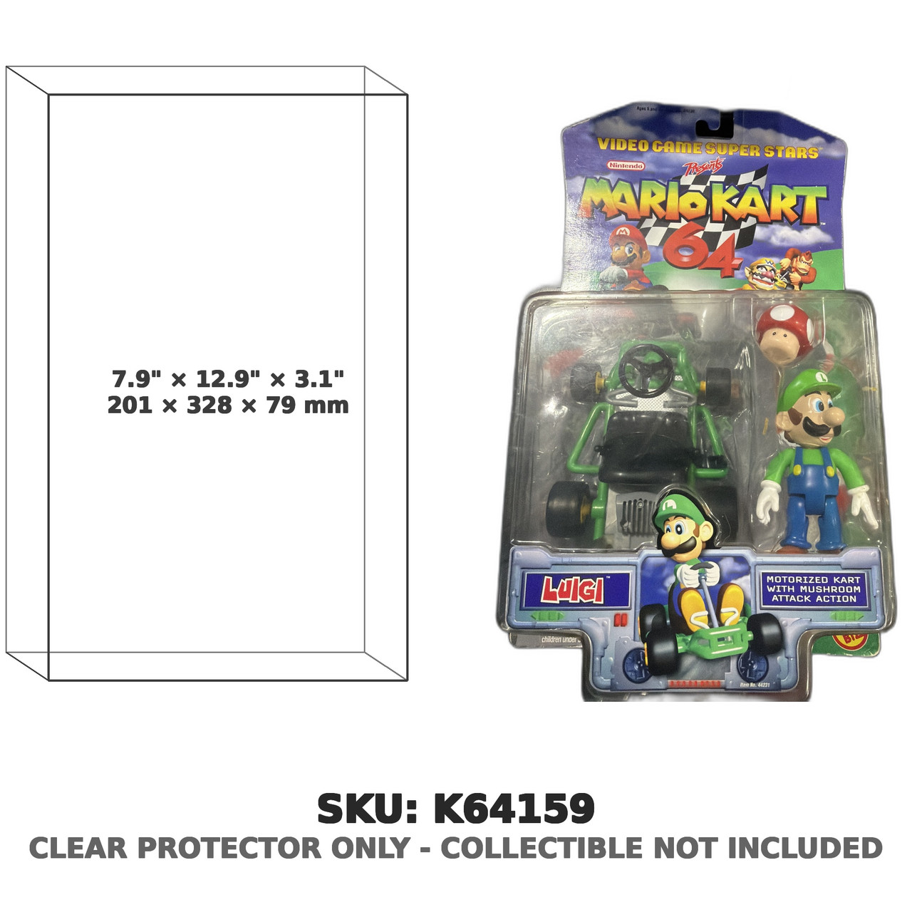Luigi Mario Kart 64 Figure