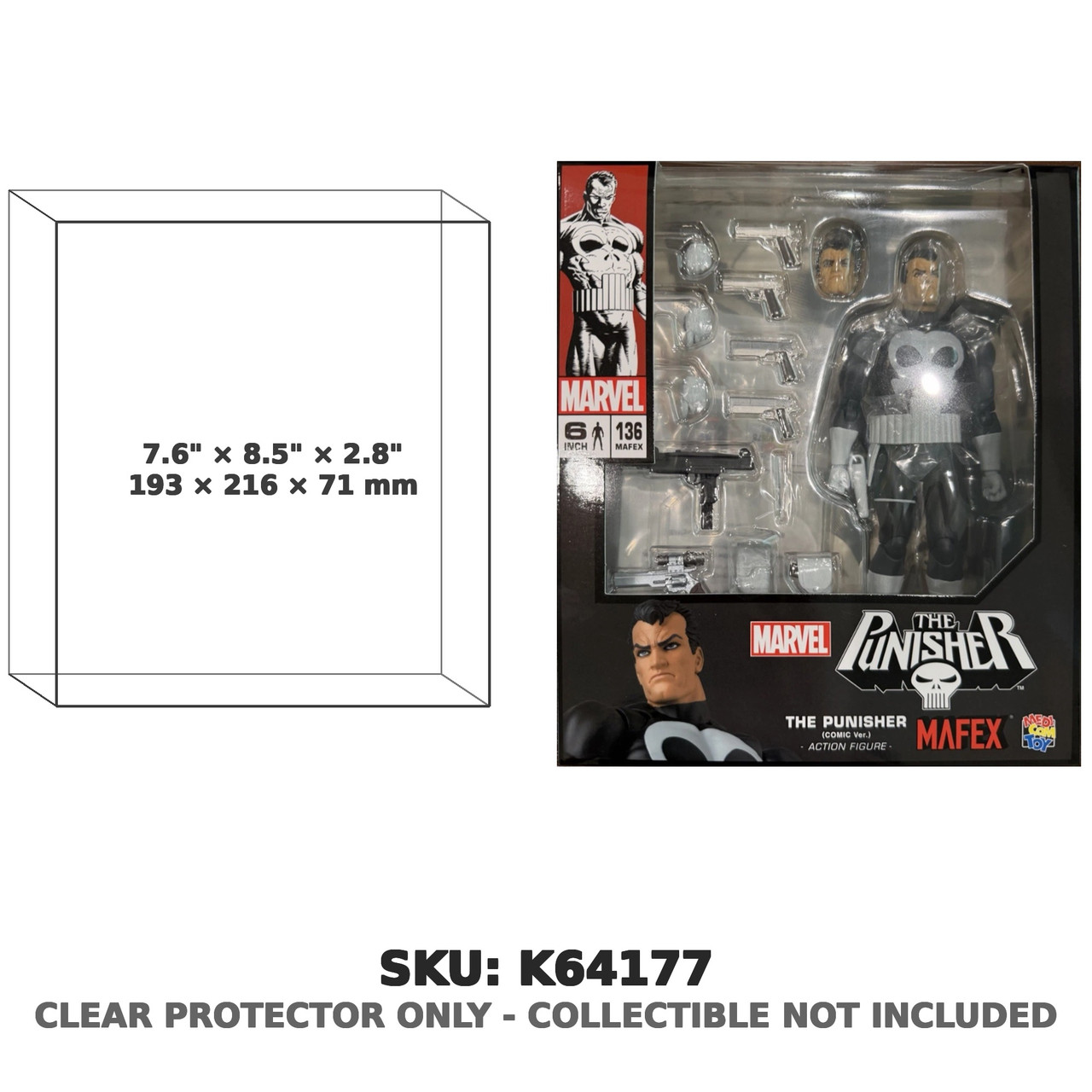 Punisher Marvel MAFEX Comic Figure