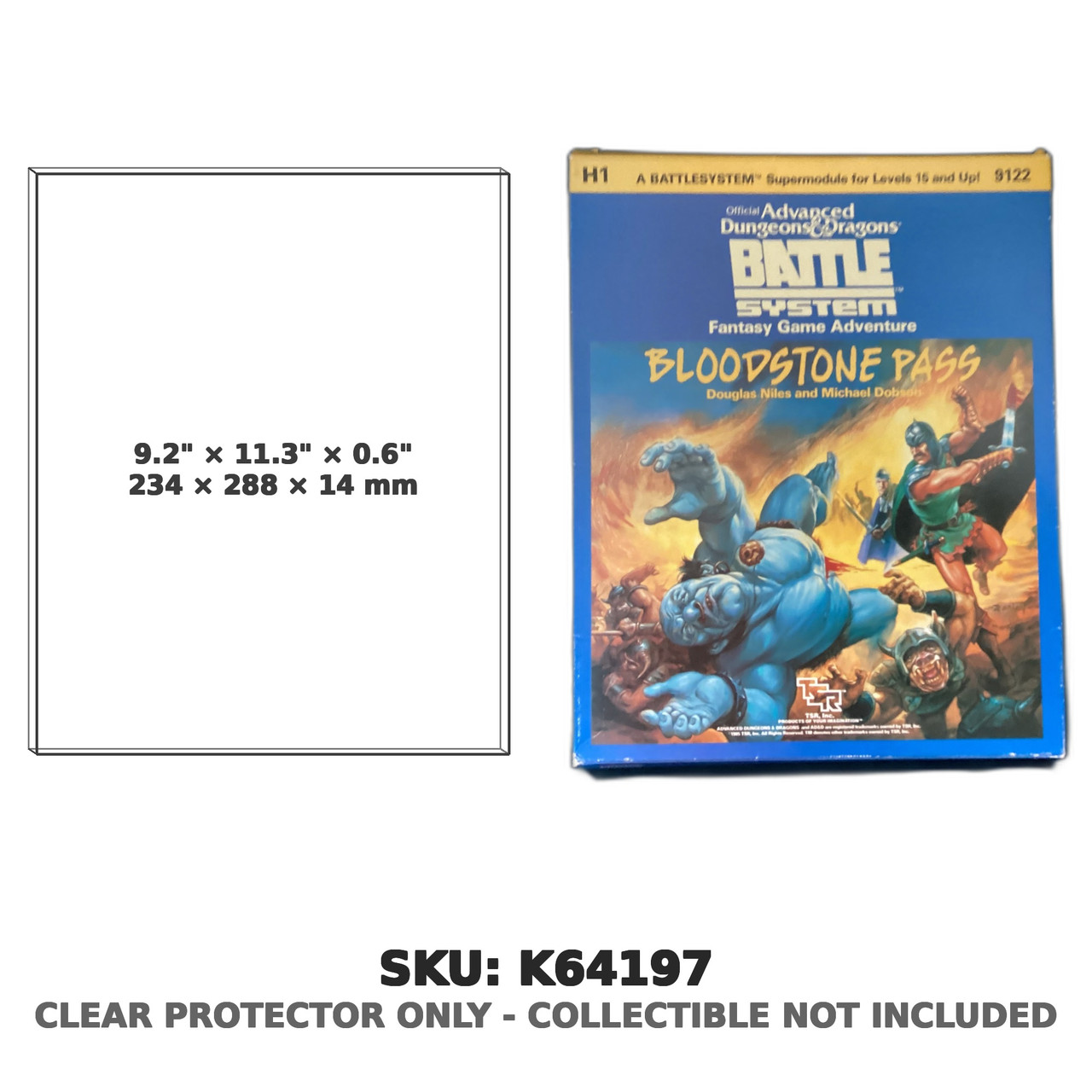 Bloodstone Pass AD&D H1 Battlesystem Supermodule