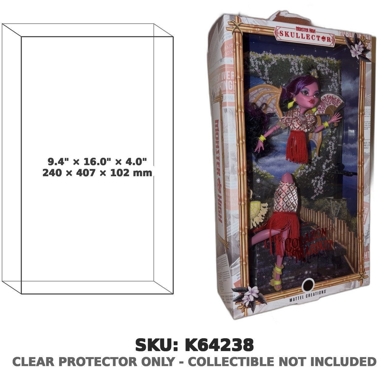 Corazon Marikit Monster High Skullector Doll (Modified Depth)