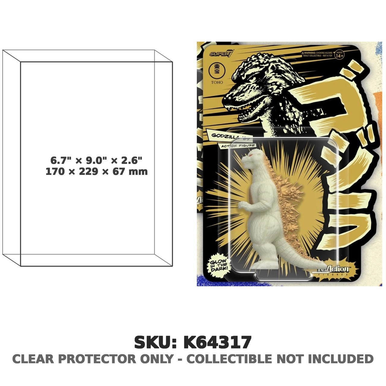 Godzilla '84 SDCC 2026 ReAction Glow in the Dark Figure