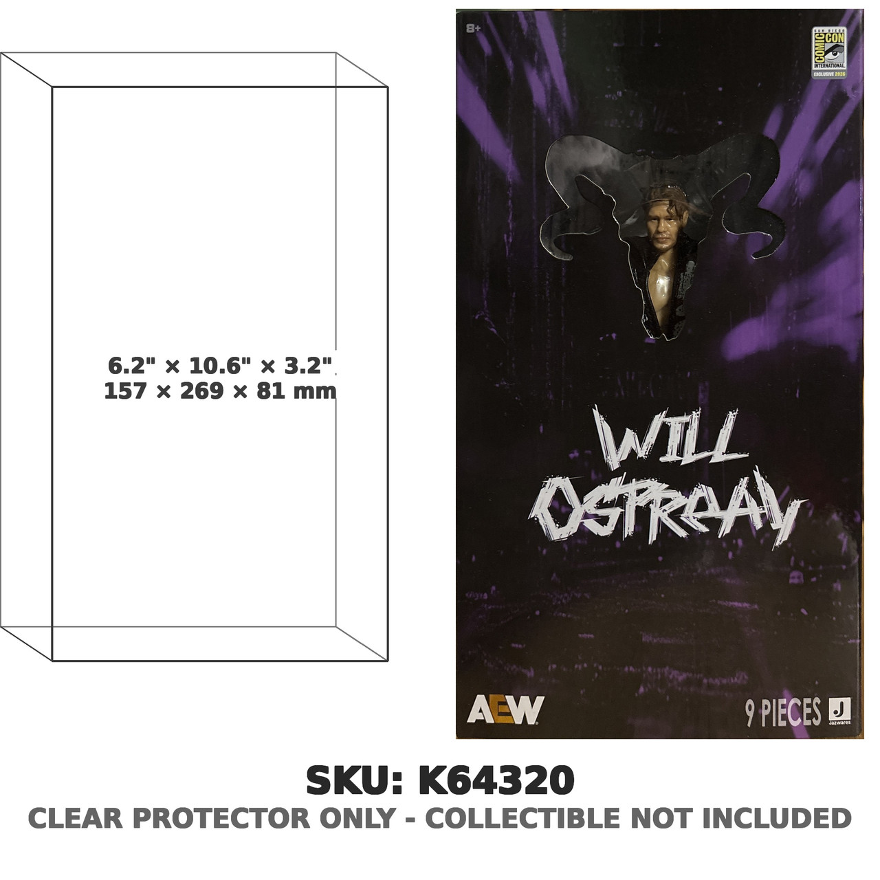 Will Ospreay AEW SDCC 2026 Exclusive 9-Piece Figure Set