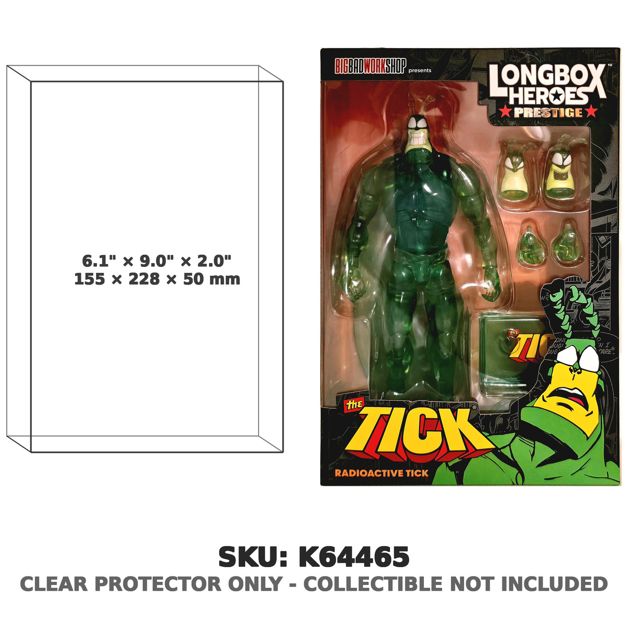 The Tick Radioactive Longbox Heroes Prestige SDCC 2026 Figure