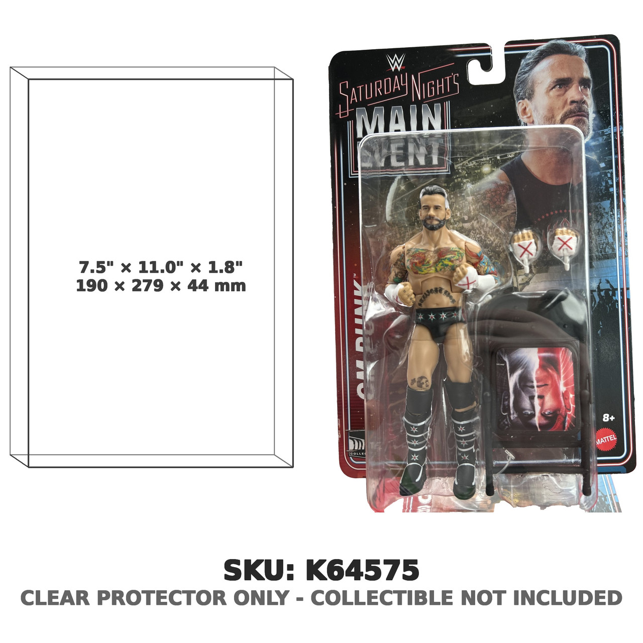 CM Punk WWE Saturday Night's Main Event Figure