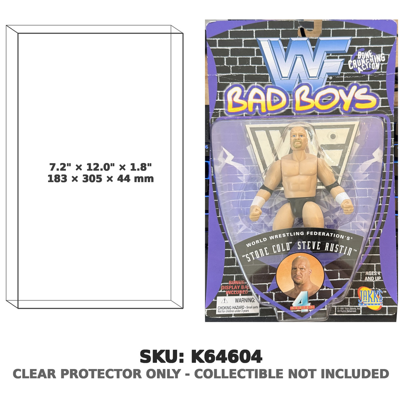 Stone Cold Steve Austin WWF Bad Boys Series 4 Figure