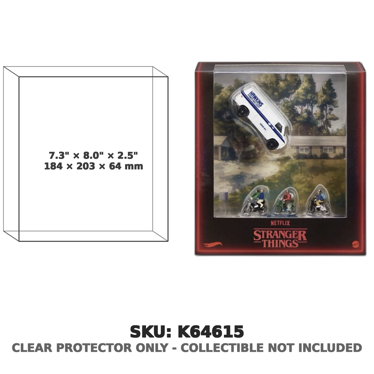 Stranger Things Hot Wheels SDCC Hawkins Van Set
