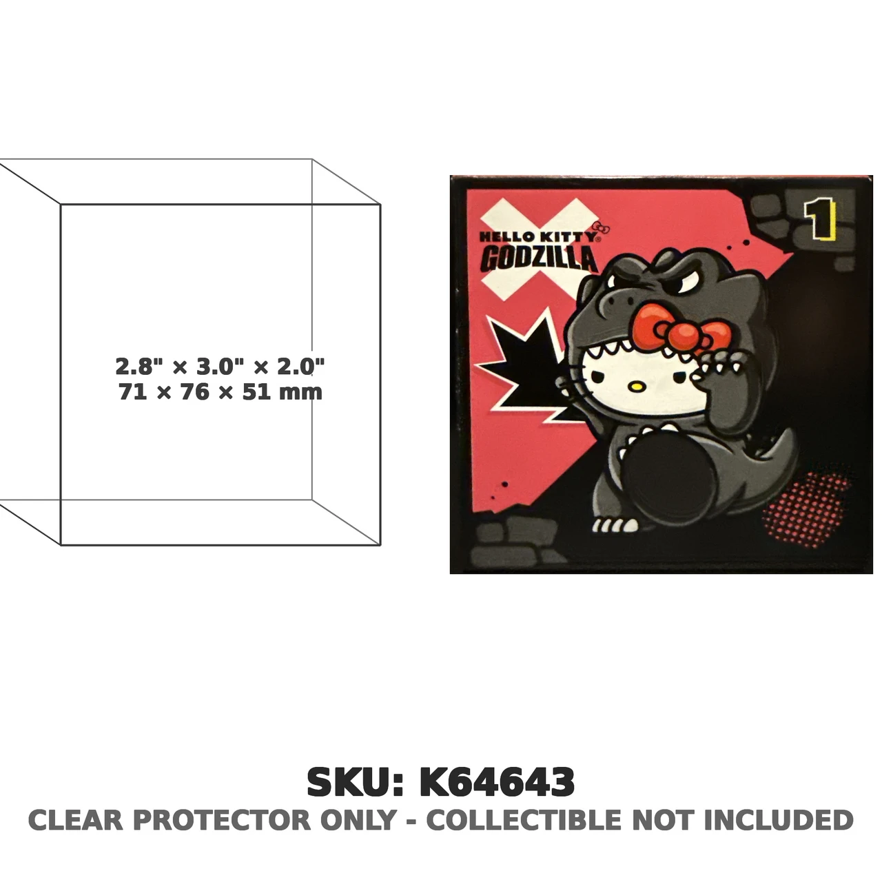 Hello Kitty x Godzilla McDonald's Figure