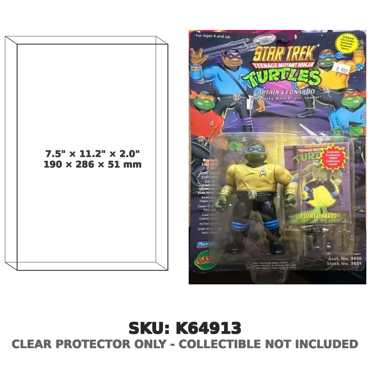 Captain Leonardo Star Trek TMNT Figure