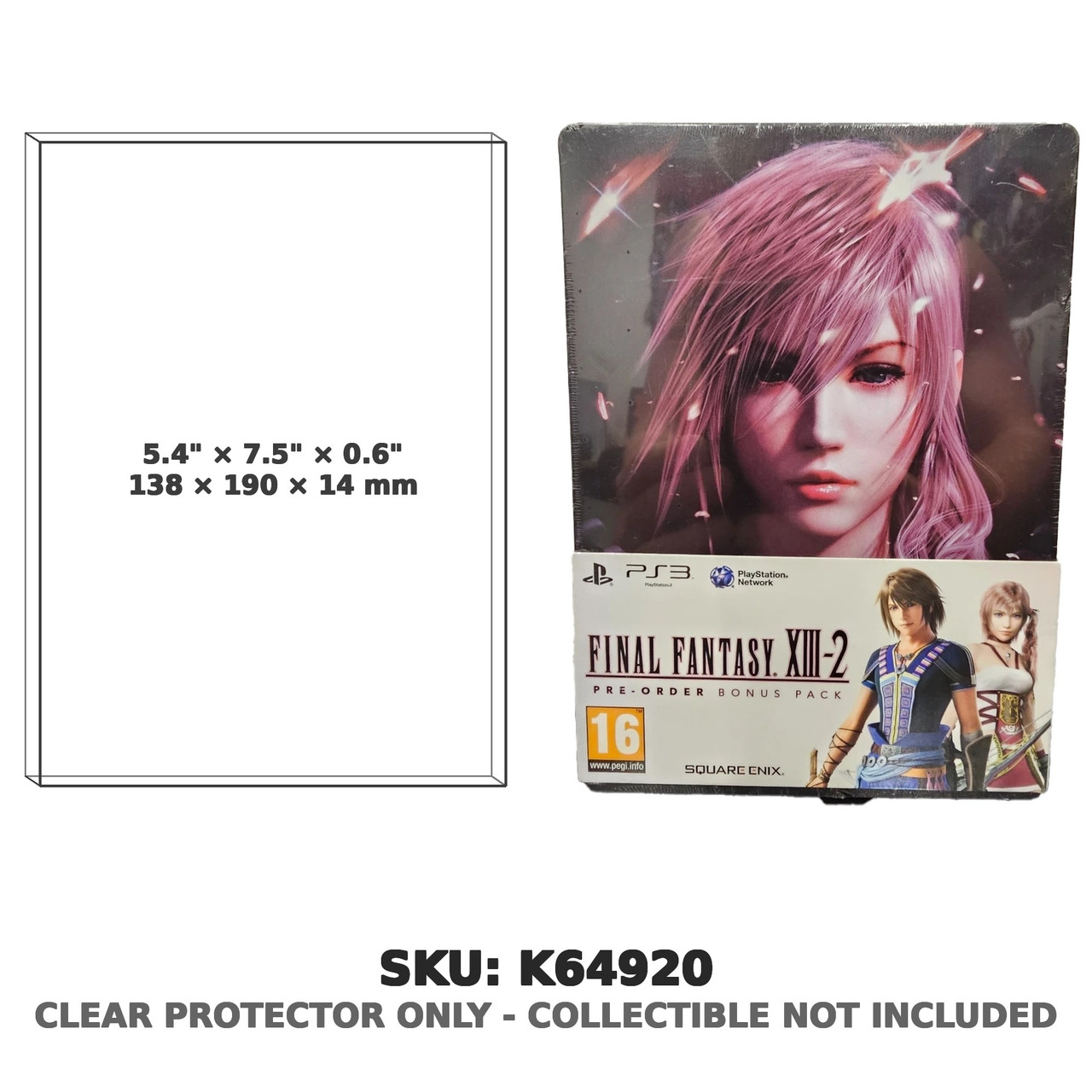 Final Fantasy XIII-2 Pre-Order Bonus Pack PS3 Steelbook