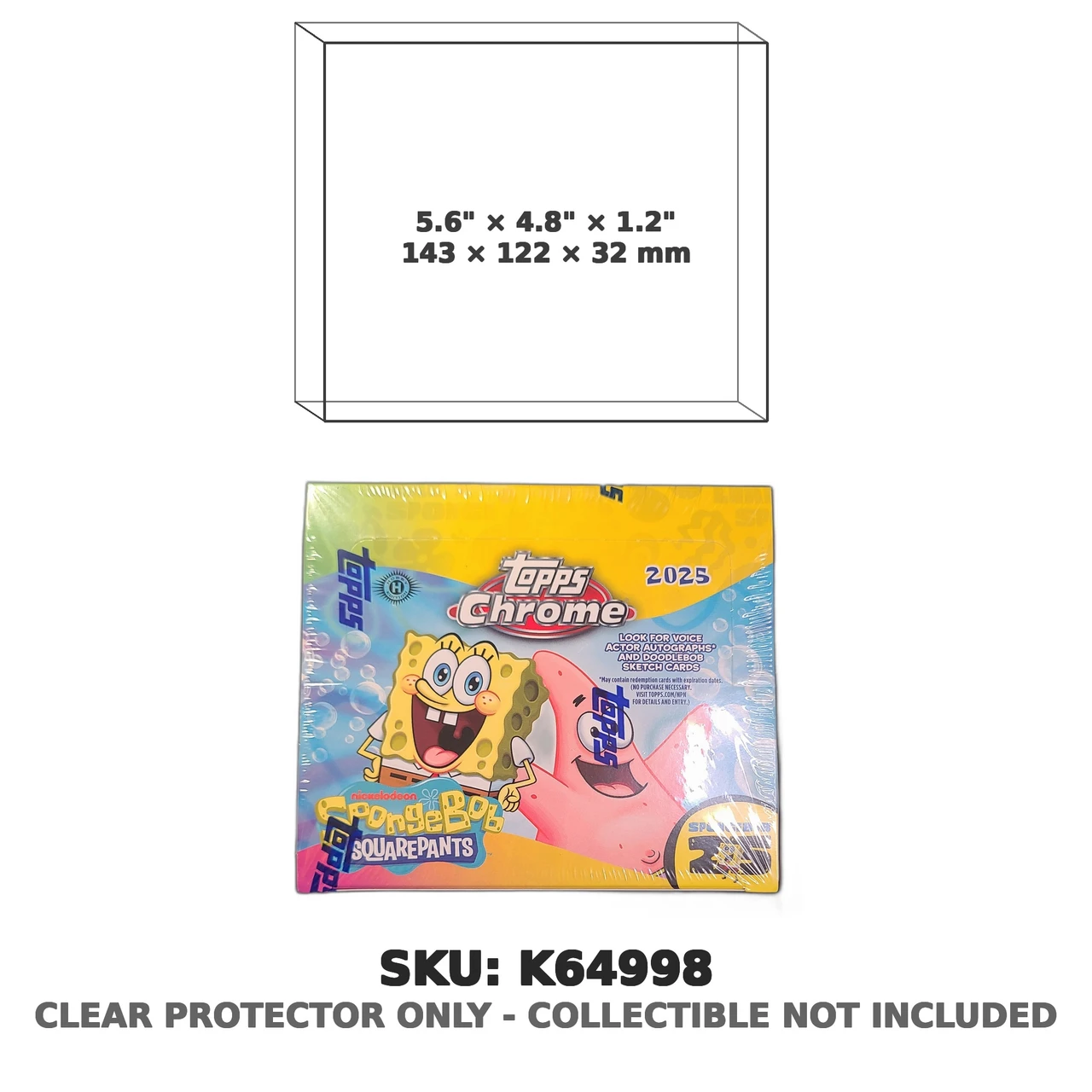 SpongeBob SquarePants Topps Chrome 2025 Hobby Box
