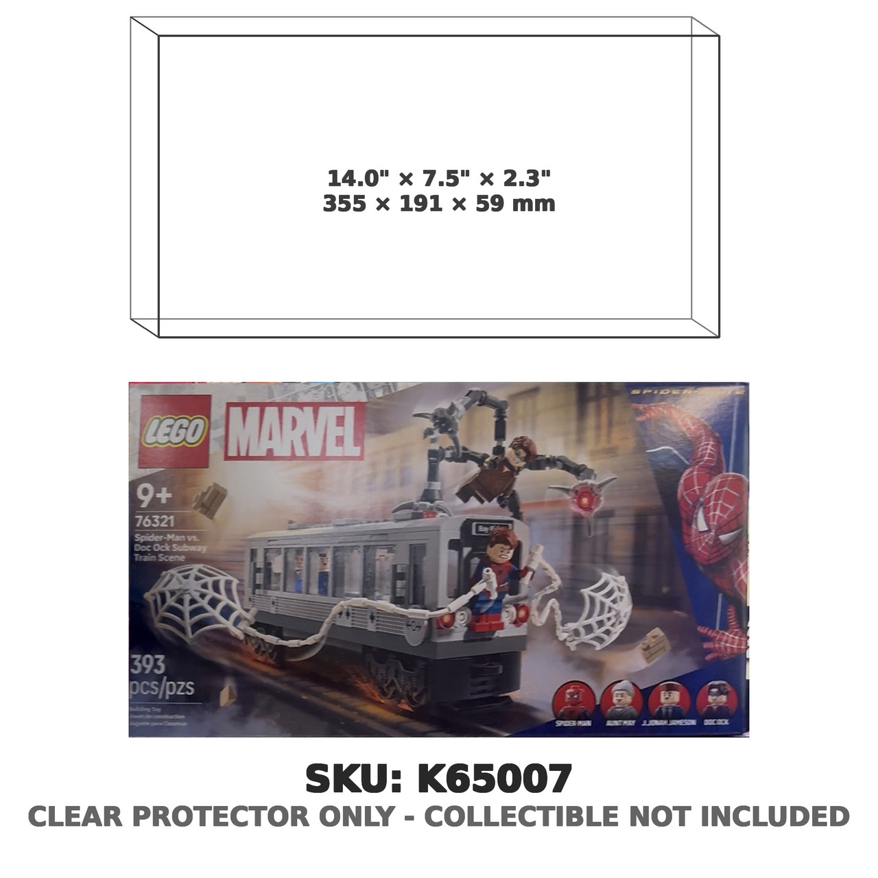 Spider-Man vs Doc Ock Subway Train Scene Marvel 76321 Building Set