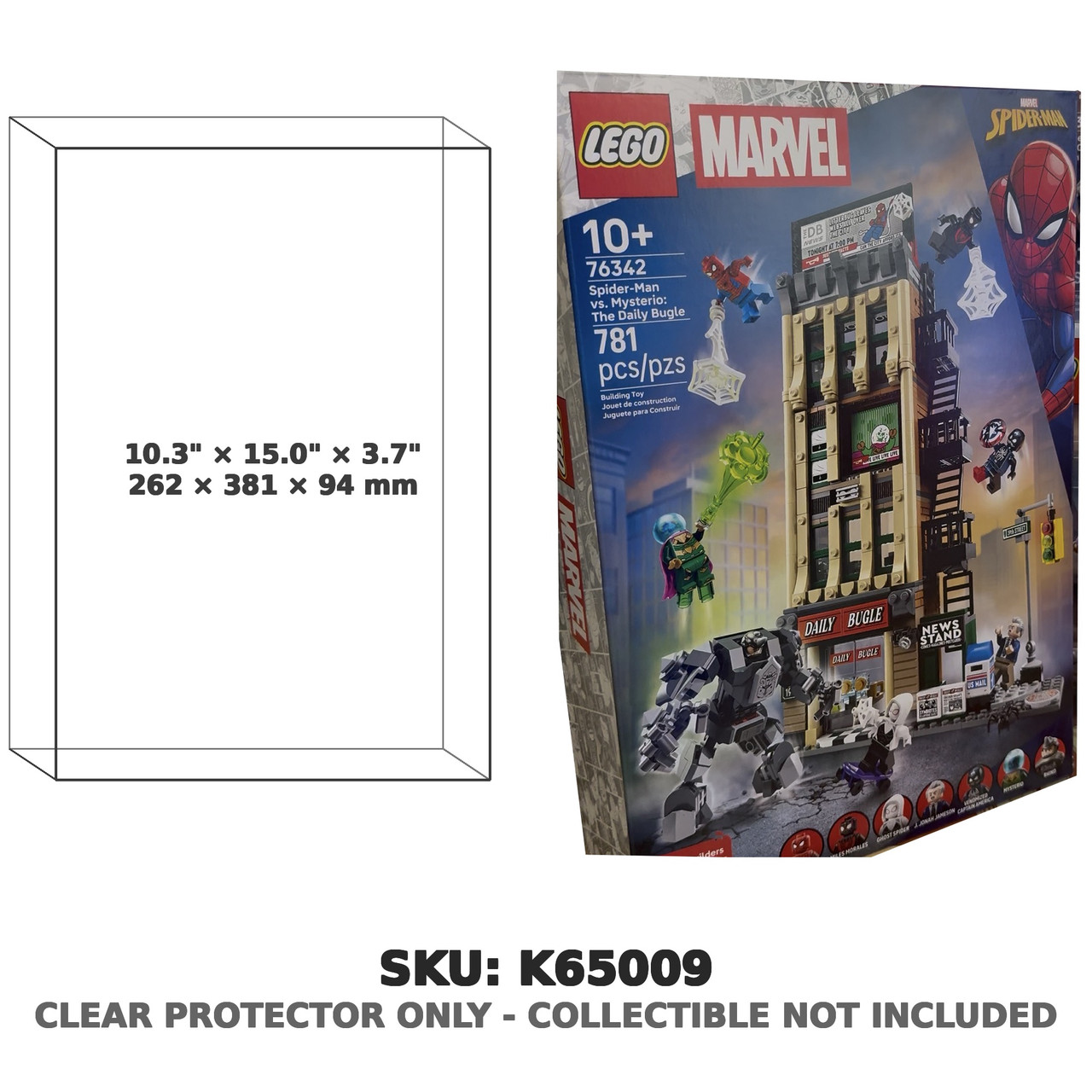 Spider-Man vs Mysterio Daily Bugle Marvel 76342 Building Set