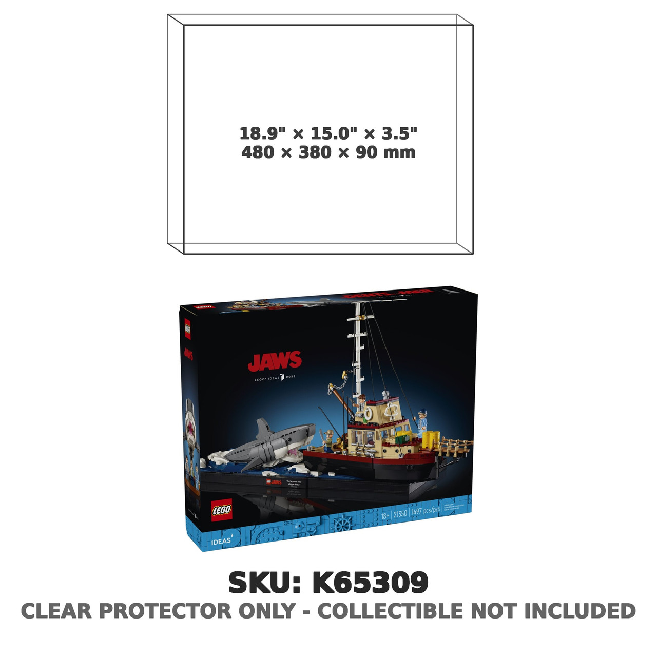 Jaws Orca LEGO Ideas 21350 Set