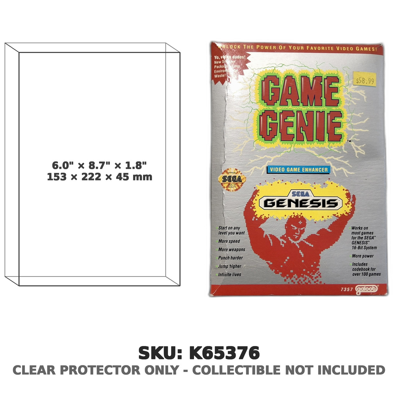 Game Genie Sega Genesis Video Game Enhancer
