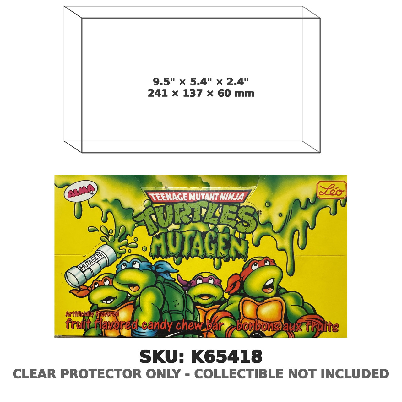 Teenage Mutant Ninja Turtles Mutagen Candy Chew Bar Box