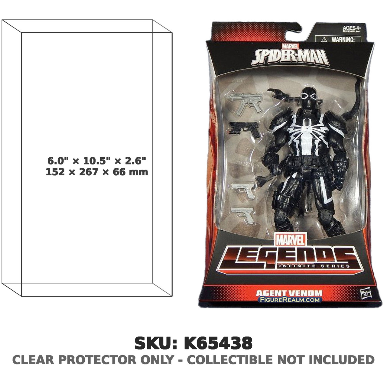 Agent Venom Spider-Man Marvel Legends Infinite Series Figure