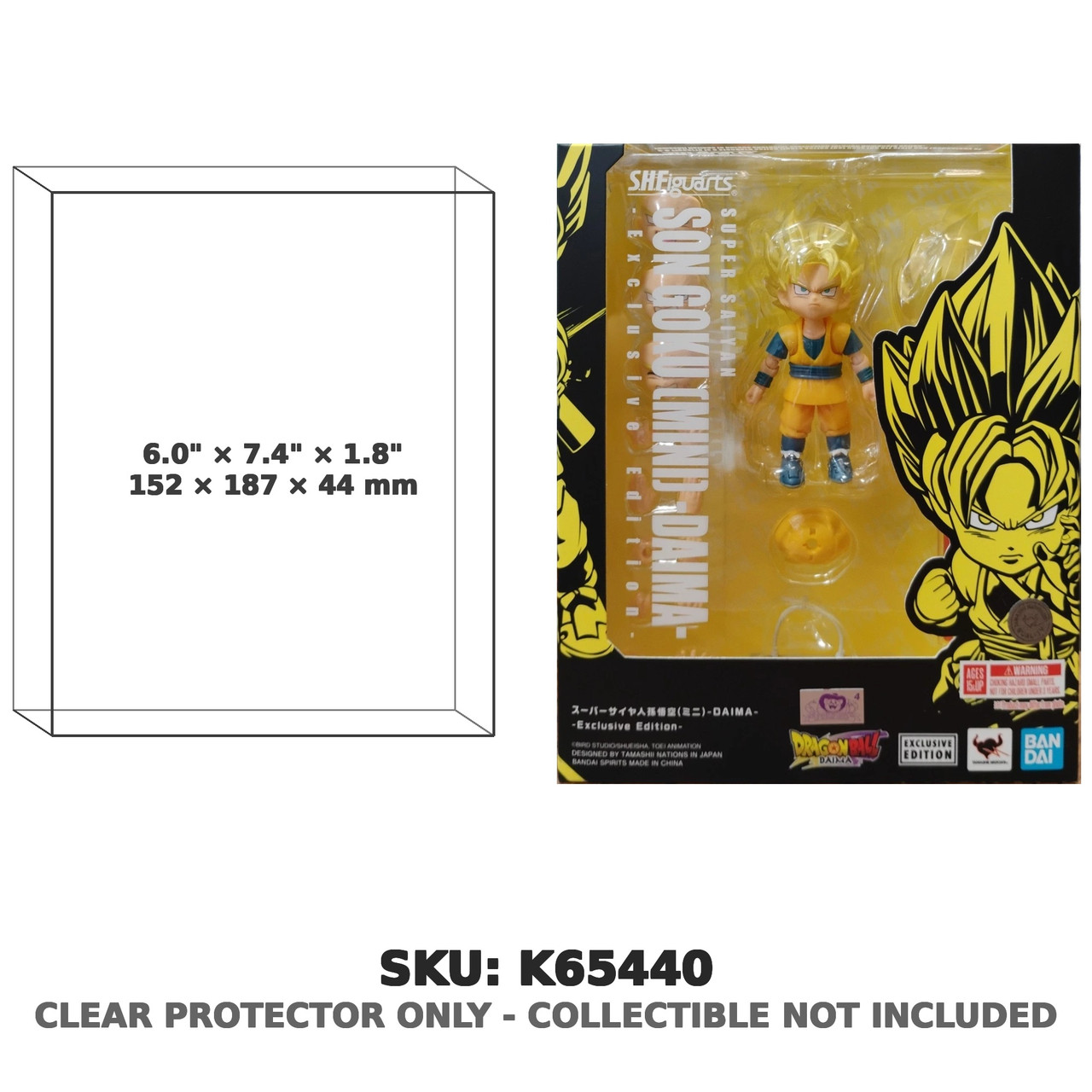 Super Saiyan Son Goku Mini Dragon Ball Daima S.H.Figuarts Exclusive Edition Figure