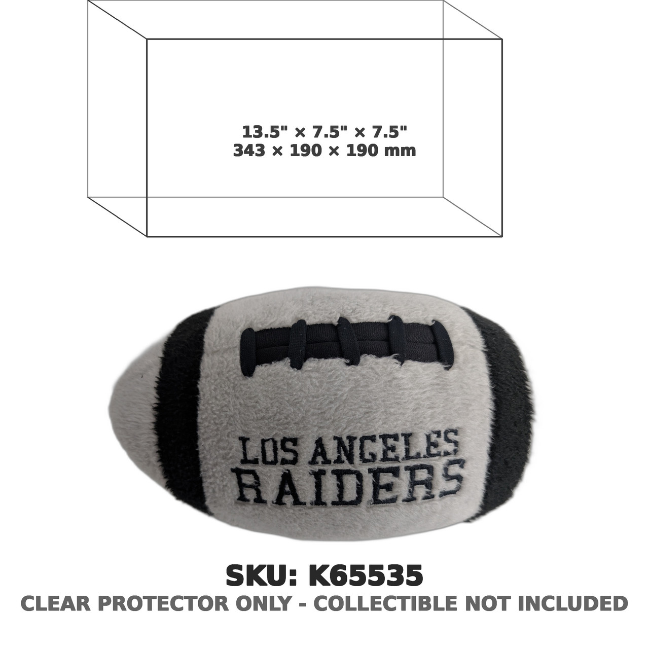 Los Angeles Raiders NFL Plush Football