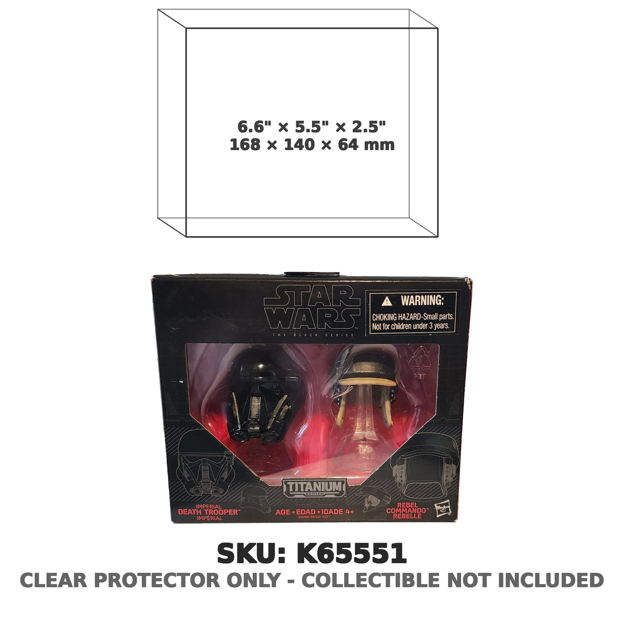 Death Trooper & Rebel Commando Star Wars Titanium Helmet 2-Pack
